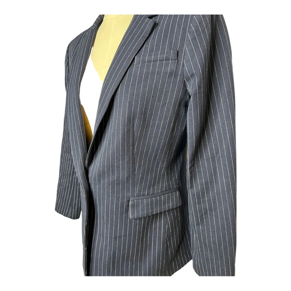 Banana Republic Pinstripe Blazer Jacket - Womens Size 8 - Picture 3 of 12
